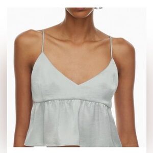 Aritzia Wilfred Light Blue tank